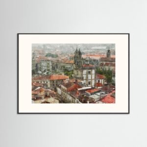 Pontevedra in rain, Spain