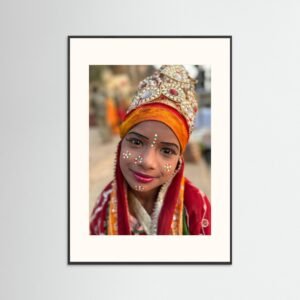 Painted girl Ghats, Varanasi, India