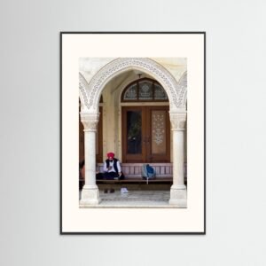 Man in red turbon, Amber Fort, Jaipur, India