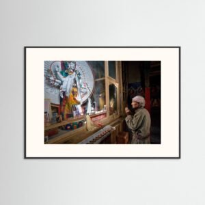 Old man offering prayers,Hemmis Shukpa Chen, Ladakh