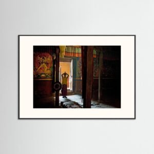Monk entering shrine room, Sani, Zangskar.jpg