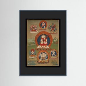 White Chakrasamvara, From Situ’s set of Twenty-seven Tutelary Deities; Kham Region, Eastern Tibet; late 18th century; Pigments on cloth; Rubin Museum of Himalayan Art, Gift of Shelley and Donald Rubin; C2006.66.15
