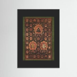 Mandala of Vajradhara, Manjushri and Sadakshari -Lokeshvara Unidentified artist dated 1479 - Copy