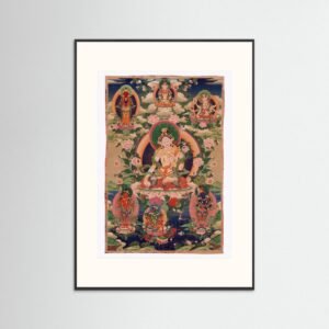 White Tara with Long Life Deities Tibet 19th century - Copy